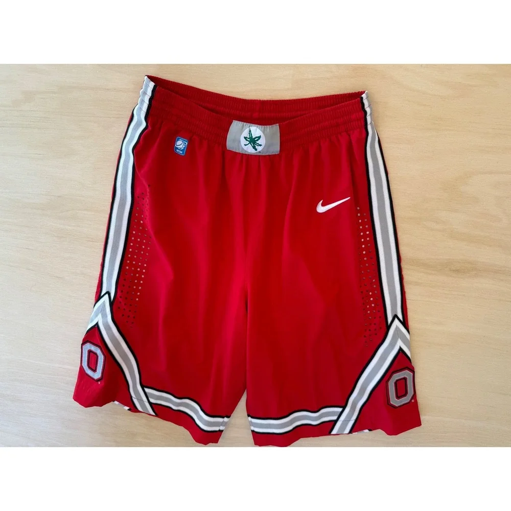 Nike Ohio State Buckeyes Red Basketball Shorts Mens Medium NCAA Dri-FIT